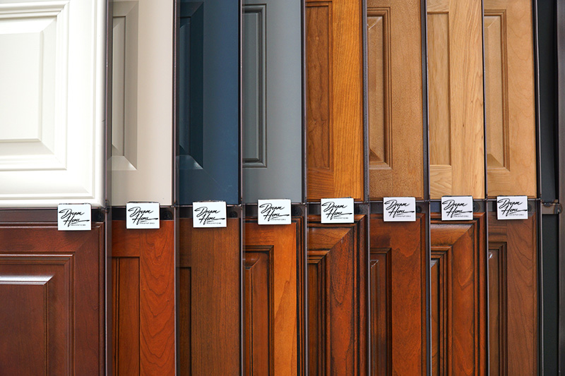 Cabinet styles in Denver showroom